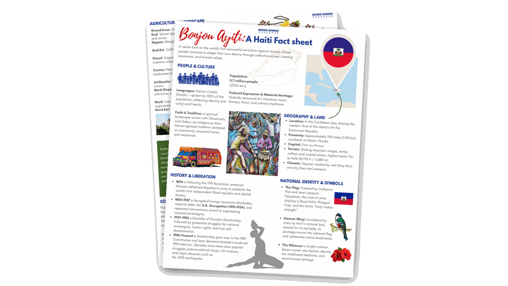 Bonjou Ayiti: A Haiti Fact Sheet mockup